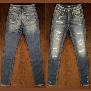 NWT Silver Jeans⭐SUKI Skinny⭐24 x 32 High-rise Dst